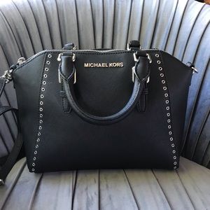 Michael Kors Black Bag with Grommets